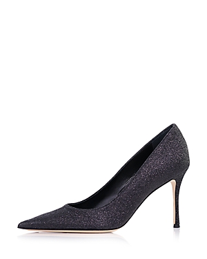 Marion Parke Classic 85mm Pumps In Black Glitter