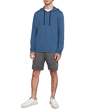 Vince Regular Fit Slub Hoodie In Aerial Navy