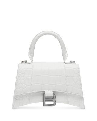 Hourglass XS Handbag Crocodile Embossed