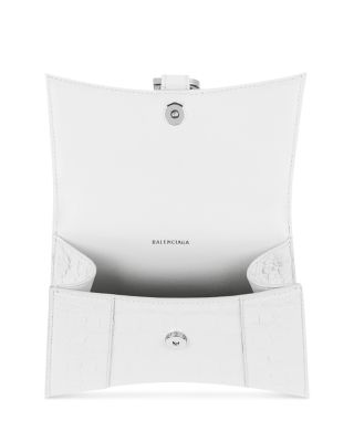 Hourglass XS Handbag Crocodile Embossed