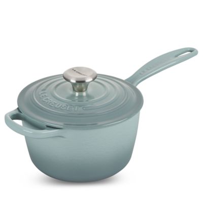 Le Creuset 1.75-Qt. Enameled Cast Iron Signature Saucepan - Sea Salt