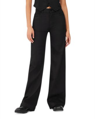 DL1961 Hepburn High Rise Wide Leg Vintage Jeans in Raven | Bloomingdale's