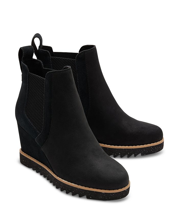 toms womens wedge booties