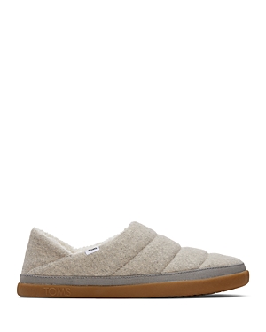 Toms Women's Ezra Quilted Felt & Faux Shearling Slippers