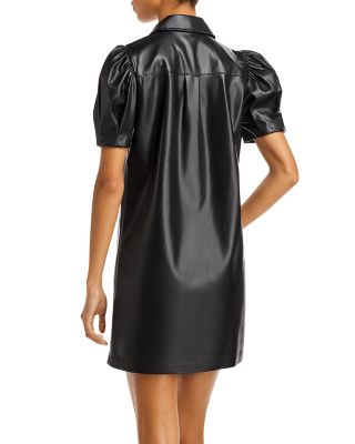 Jem Vegan Leather Mini Shift Dress