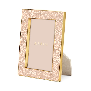 Aerin Classic Shagreen Frame, 4 X 6 In Blush