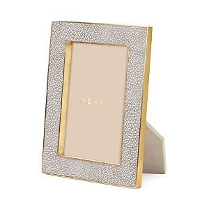 Aerin Classic Shagreen Frame, 4 X 6 In Dove