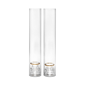 Aerin Sancia Taper Holder With Sleeve, Set Of 2 In Clear