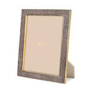 Aerin Classic Shagreen Frame, 8 X 10 In Chocolate
