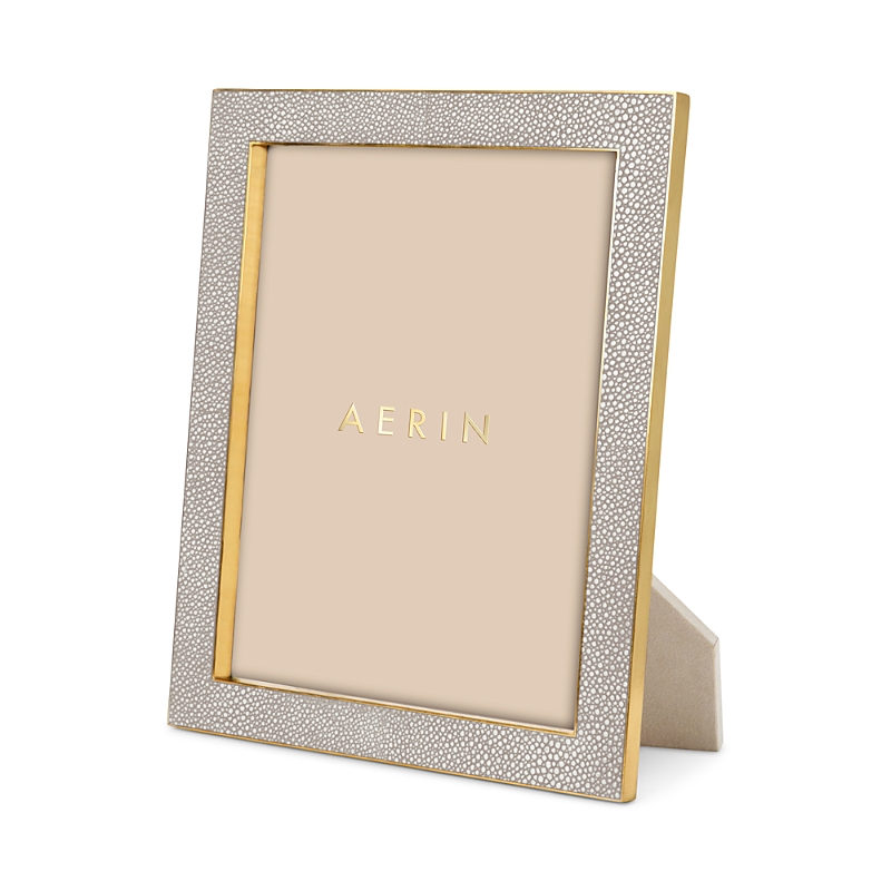 Aerin Classic Faux-shagreen Frame, 8" X 10" In Dove
