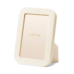 Aerin Modern Shagreen Frame, 4 X 6 In Cream