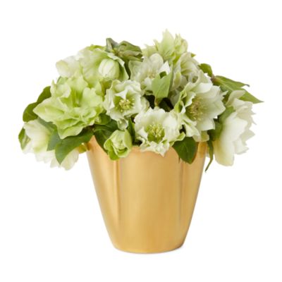 Gilded Clover Small Vase