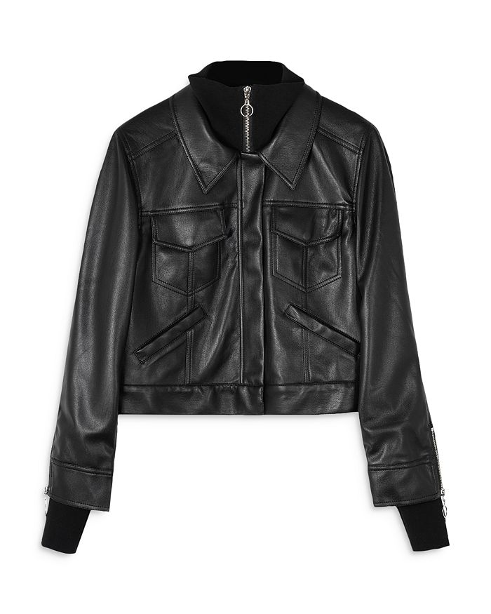 Jonathan Simkhai Becka Faux Leather Jacket | Bloomingdale's