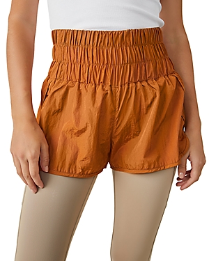Free People Fp Movement By  The Way Home Shorts In Russet Orange