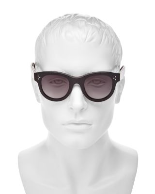 Bold 3 Dots Round Sunglasses, 48mm