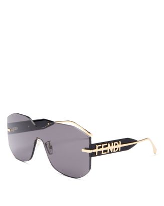 Fendi Shield Sunglasses, 144mm | Bloomingdale's
