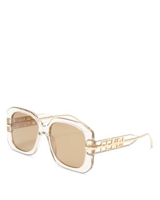 Fendi Square Sunglasses, 55mm | Bloomingdale's