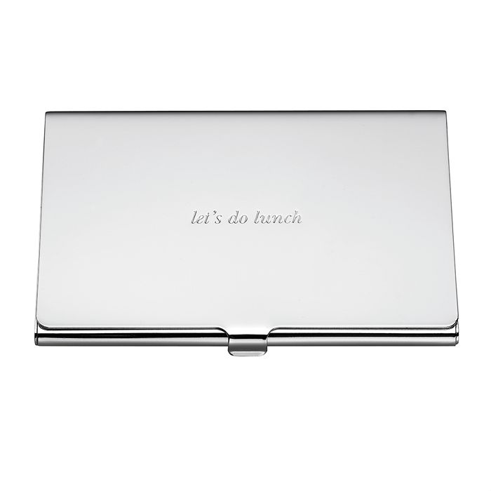 kate spade new york - Silver Street Let's Do Lunch Business Card Holder