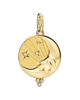 Temple St. Clair - 18K Yellow Gold Celestial Diamond Luna Pendant