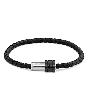 Shop Montblanc Bracelet With Steel In Black