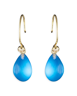 Alexis Bittar Teardrop Earrings In Blue/gold