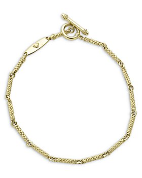 LAGOS - 18K Yellow Gold Signature Caviar Bead Link Toggle Bracelets