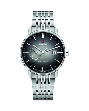 Shop Rado Coupole Classic Power Reserve Watch, 41mm In Gray/silver