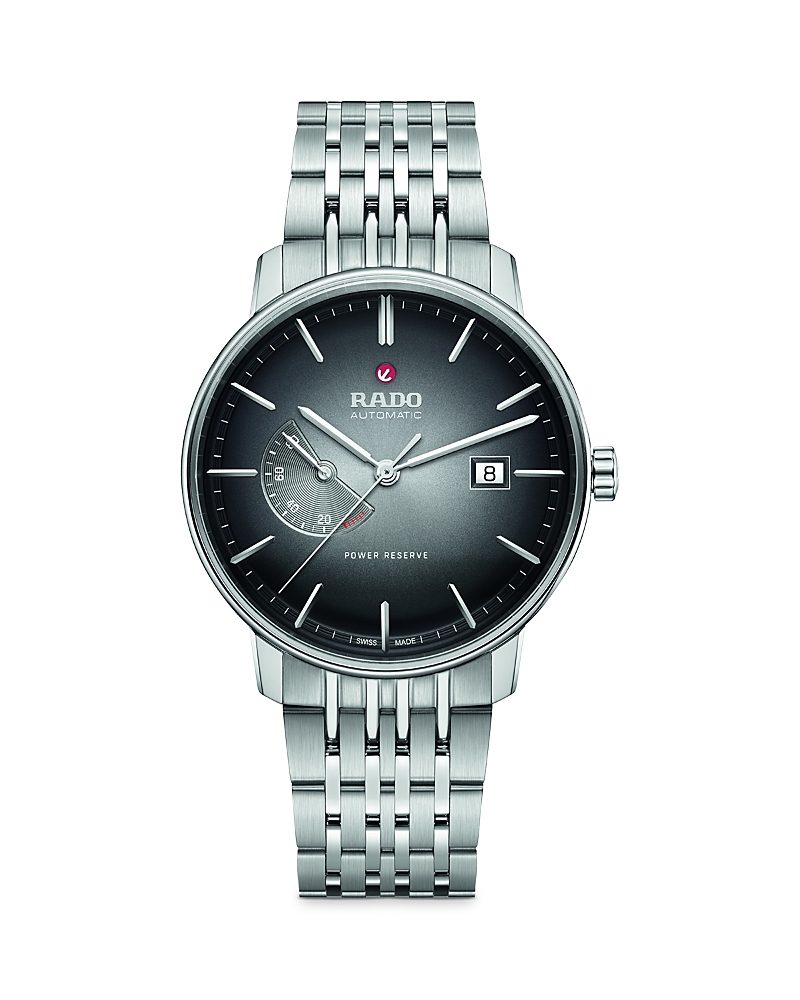 Rado Coupole Classic Power Reserve Watch, 41mm In Gray/silver