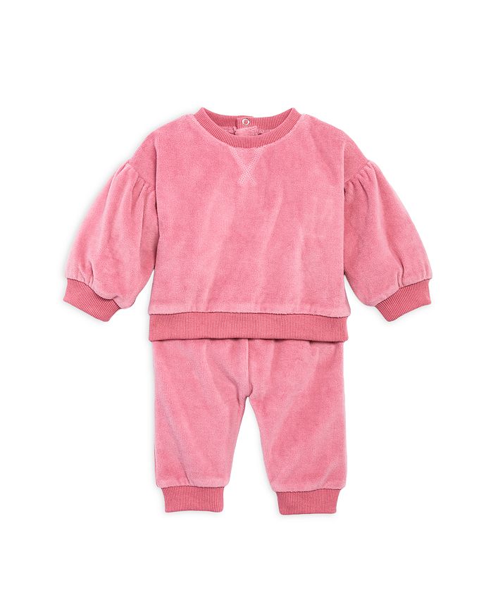 Bloomie s Baby Girls Velour Sweatshirt Jogger Pants Set Baby