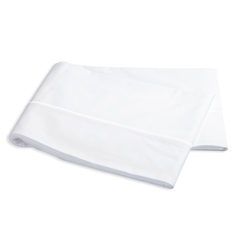 Matouk Gatsby Hemstitch Flat Sheet, King In White