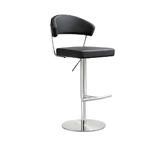 Tov Furniture Cosmo Black Stainless Steel Barstool