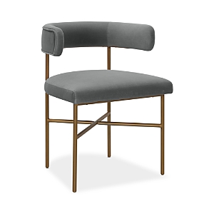 Tov Furniture Kim Performance Velvet Chair In Gray
