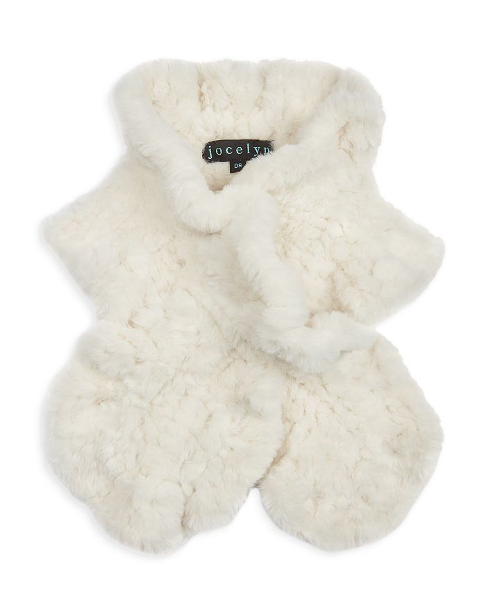 Jocelyn Ruffled Faux Fur Scarf Bloomingdale's