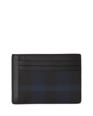 Burberry Men's Chase Check Card Holder w/ Money Clip