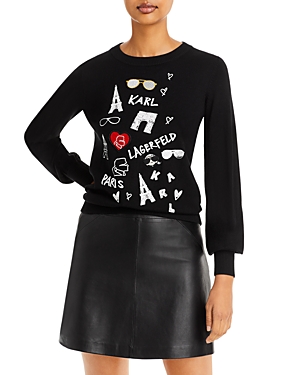 Karl Lagerfeld Paris Graphic Sweater