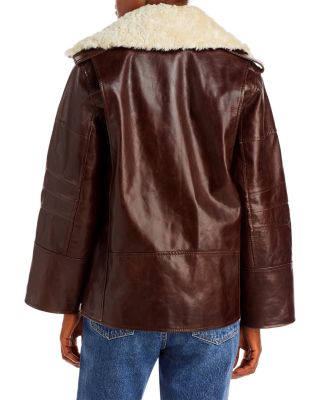 レザージャケット　BY MALENE BIRGER By Malene Birger Beatrisse Leather Biker Jacket | Bloomingdale's