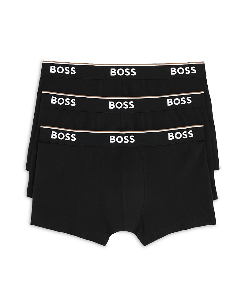 Hugo Boss Boss Underwear 3 Pack Long Boxer Briefs In Black