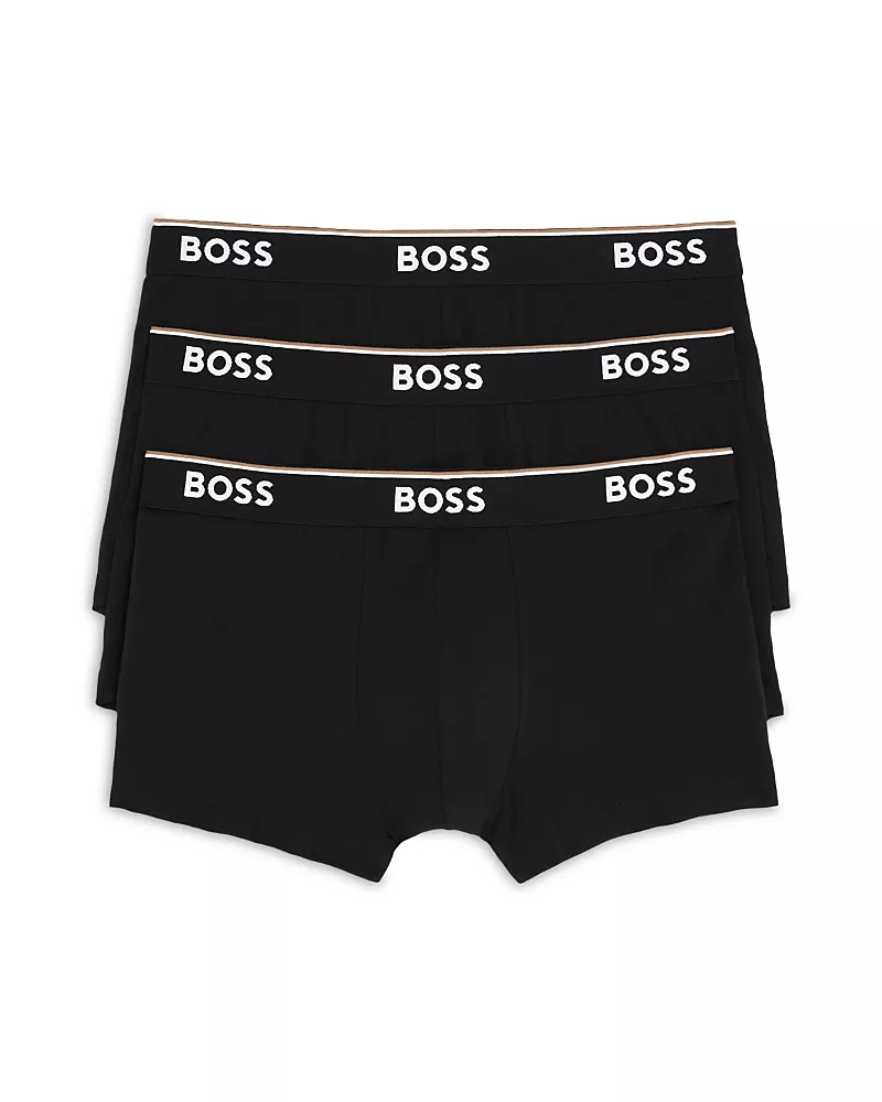 Boss Power Cotton Blend Trunks, Pack of 3