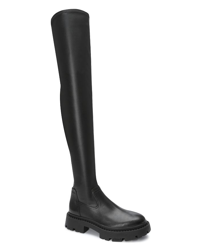 Ash Women's Gill Pull On Lug Sole Over The Knee Boots