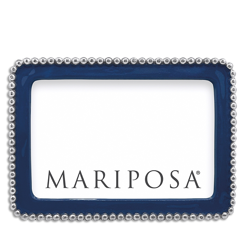 Mariposa Beaded 4 X 6 Frame In Blue