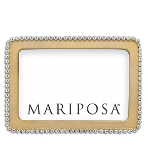 Mariposa Beaded 4 X 6 Frame In Gold