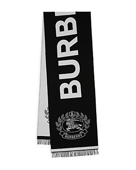 Burberry - Logo & Equestrian Knight Design Jacquard Scarf