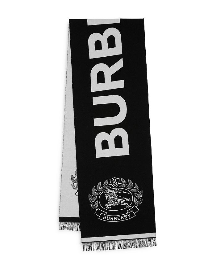 Burberry Logo & Equestrian Knight Design Jacquard Scarf | Bloomingdale's
