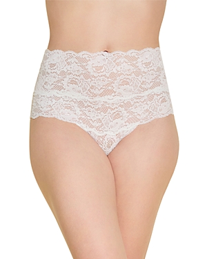 Cosabella Never Say Never High Rise Thong In Moon Ivory