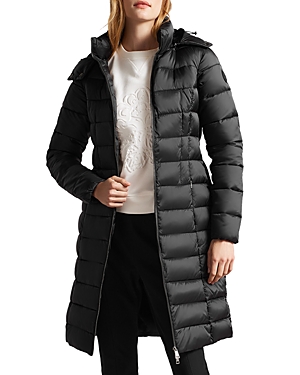 Ted Baker Aliciee Hooded Faux Fur Lined Puffer Coat