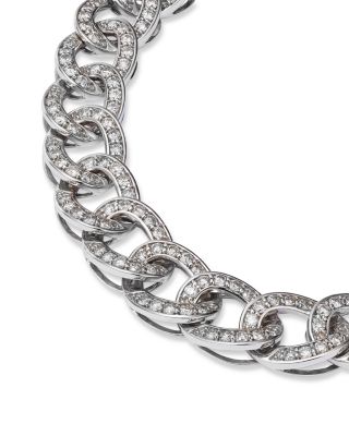 Diamond Chain Link Bracelet in 14K White Gold, 3.0 tcw 