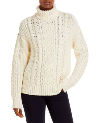 White Turtleneck Sweaters for Women 