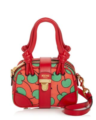 Moschino シェリロコフラクサンタル MB16501G0MG20 000 Moschino Cherry Canvas Crossbody Bag | Bloomingdale's