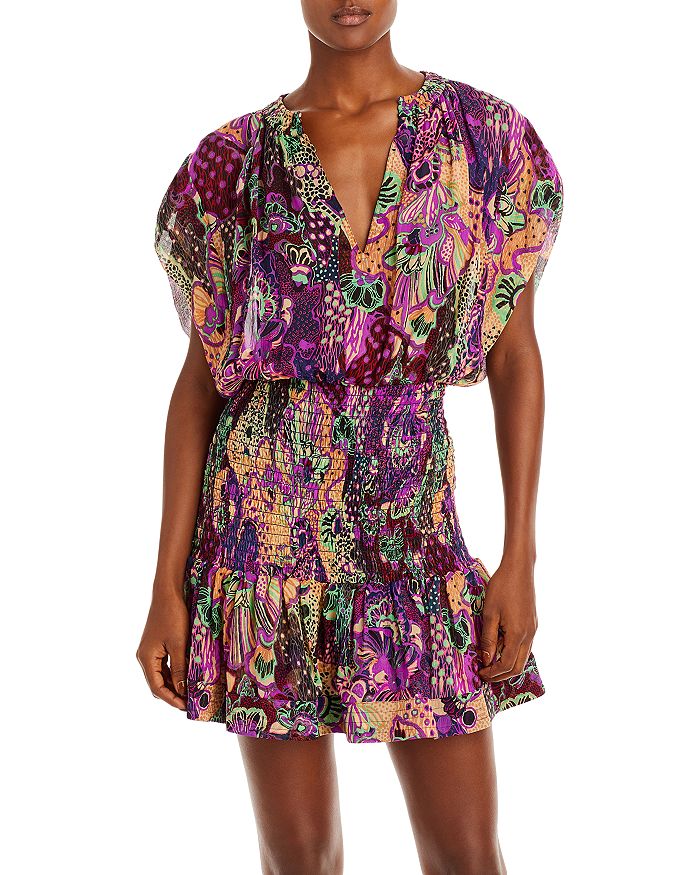 A.L.C. Carly Smocked Floral Print Dress Bloomingdale s