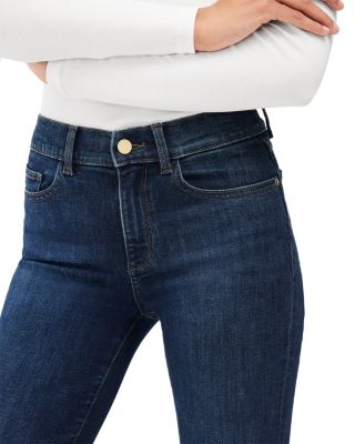 Mara Straight Mid Rise Instasculpt™ Ankle Jeans in India Ink